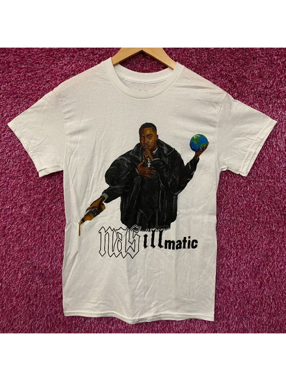 Nas 30 Years of Illmatic Graphic T-Shirt Small